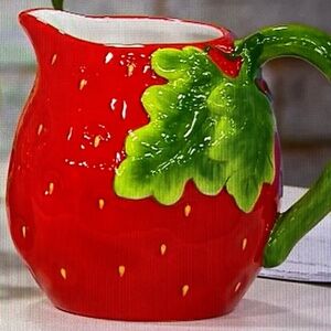 Summer Fruit Ceramic Serving Pitcher by Valeri Part